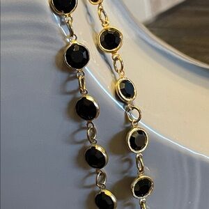 Austrian Black Crystal USA Necklace